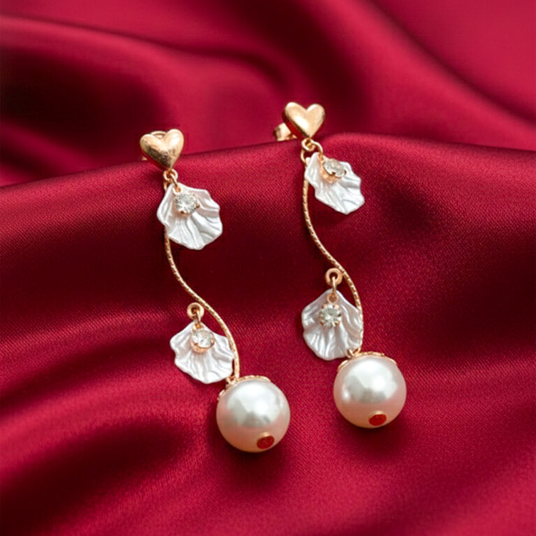 Elegant Pearl Petal Drops