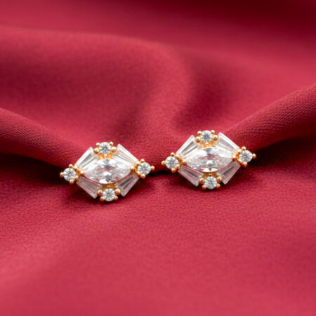 Royal Baguette Crystal Studs