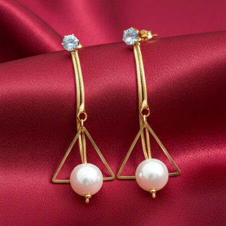 Geometric Pearl Chain Drops