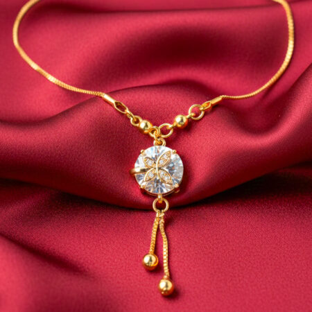 Golden Petal Crystal Drop