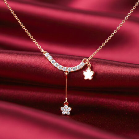 Emerald Star Drop Necklace